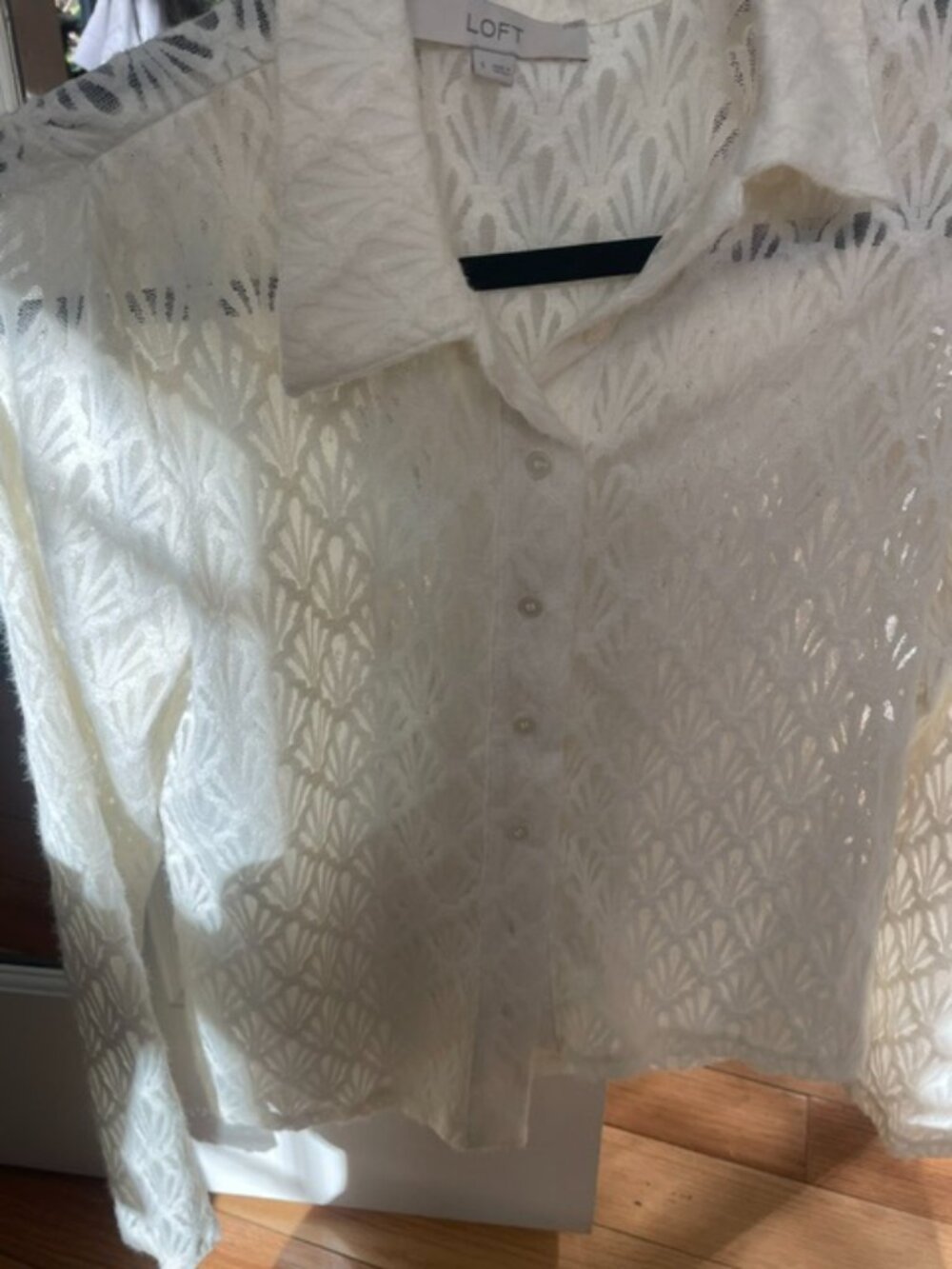 Loft Lace Button down blouse - Picture 2 of 5